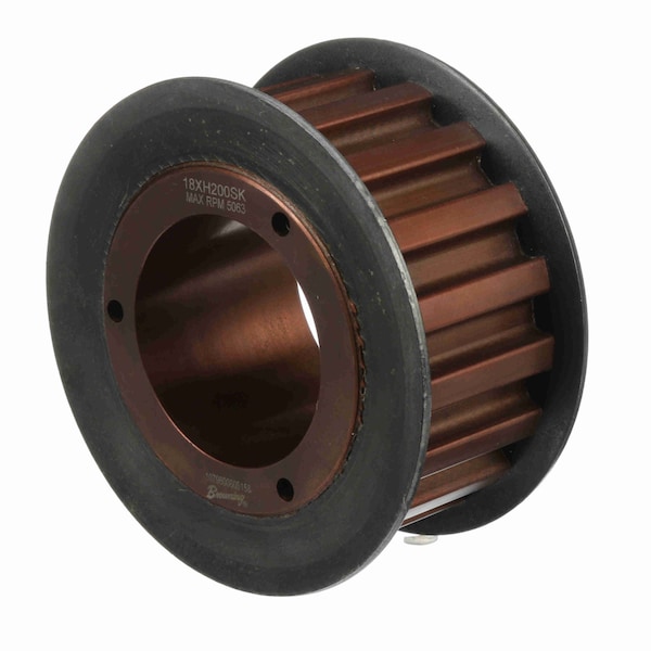 Steel Bushed Bore Gearbelt Pulley - 18XH200SK;BRO